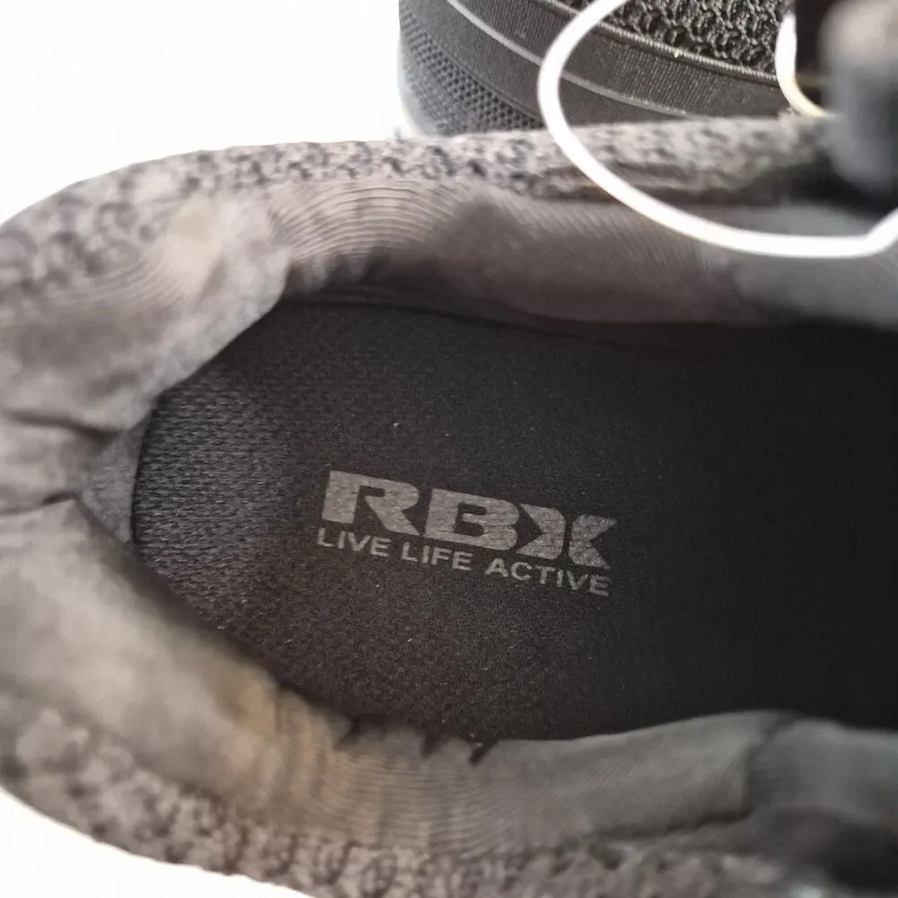 RBX Men's Ormon-K Athletic Sneakers Size 10.5 Black Knit Lightweight Breathable